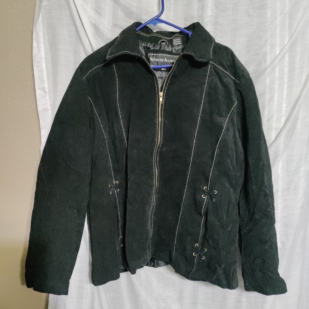Seventh Avenue - Faux Suede Leather Jacket